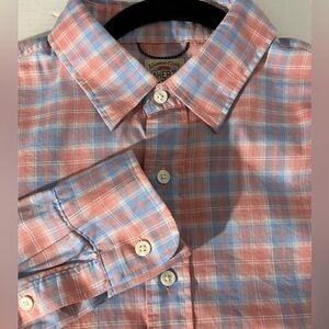 Faherty Movement Button Down Shirt large supima cotton mix